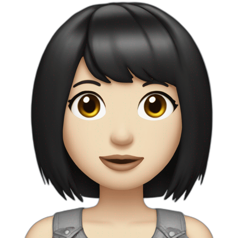 Carly Rae jepsen black long hair emoji