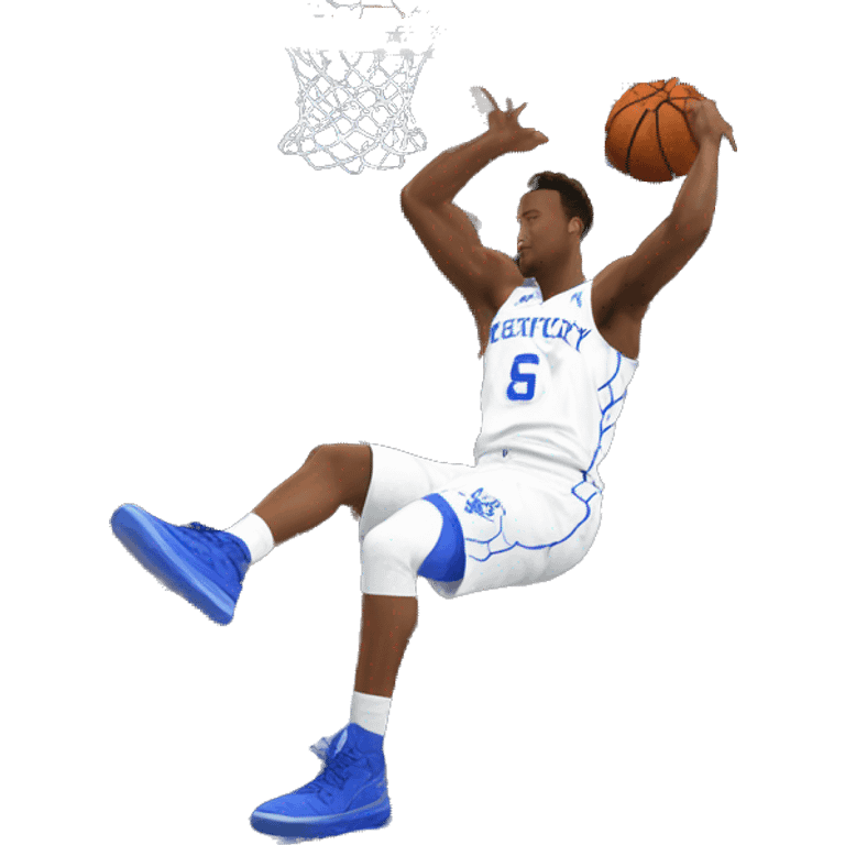 Kentucky basketball player dunking on the south eastern conference  emoji