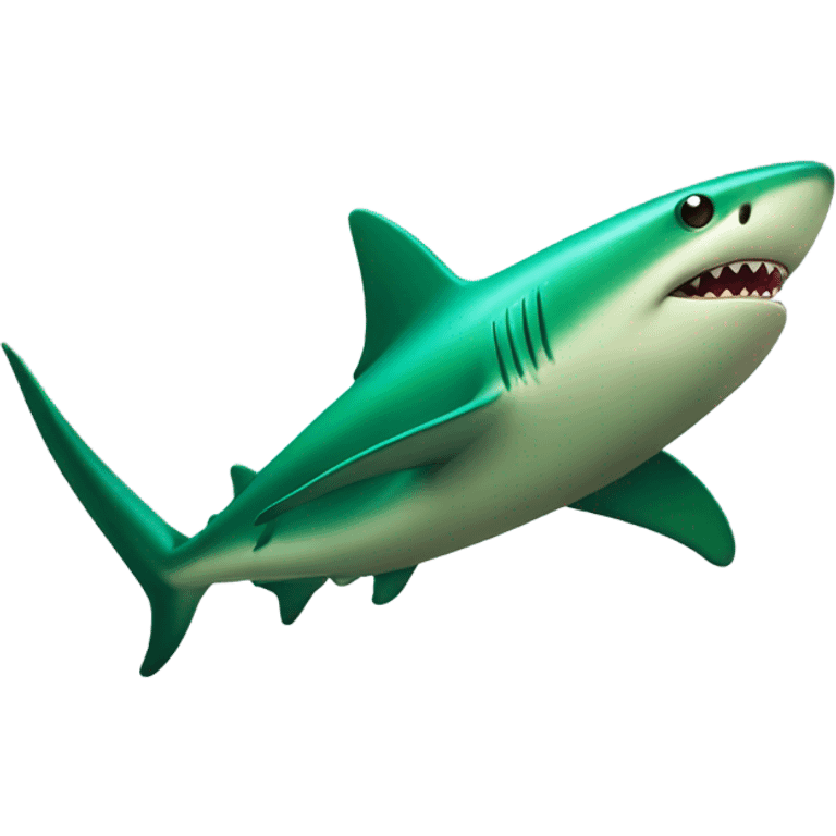 Green shark  emoji