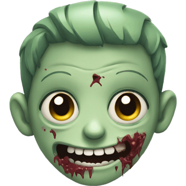 cute smiling zombie emoji