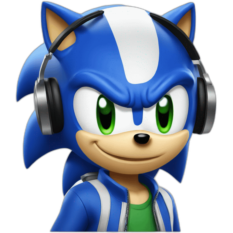 sonic the hedgehog dj emoji