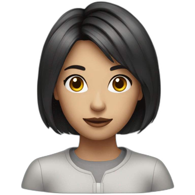 photographer girl yulond short haircut emoji