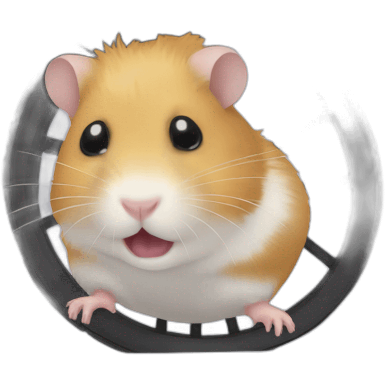 Hamster qui fait sa roue emoji