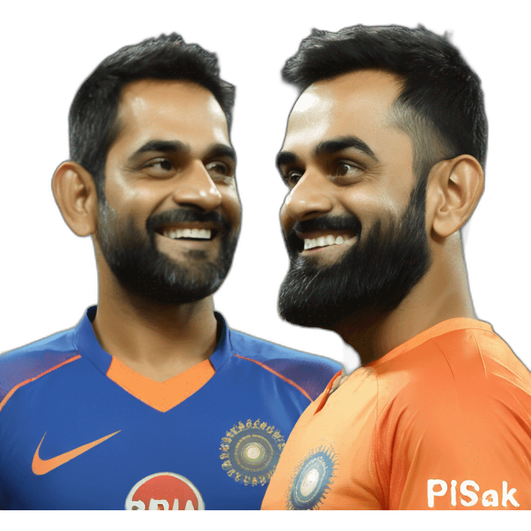 dhoni and kohli emoji