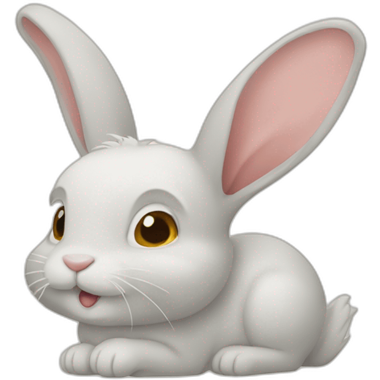 Lapin sur un lapin emoji