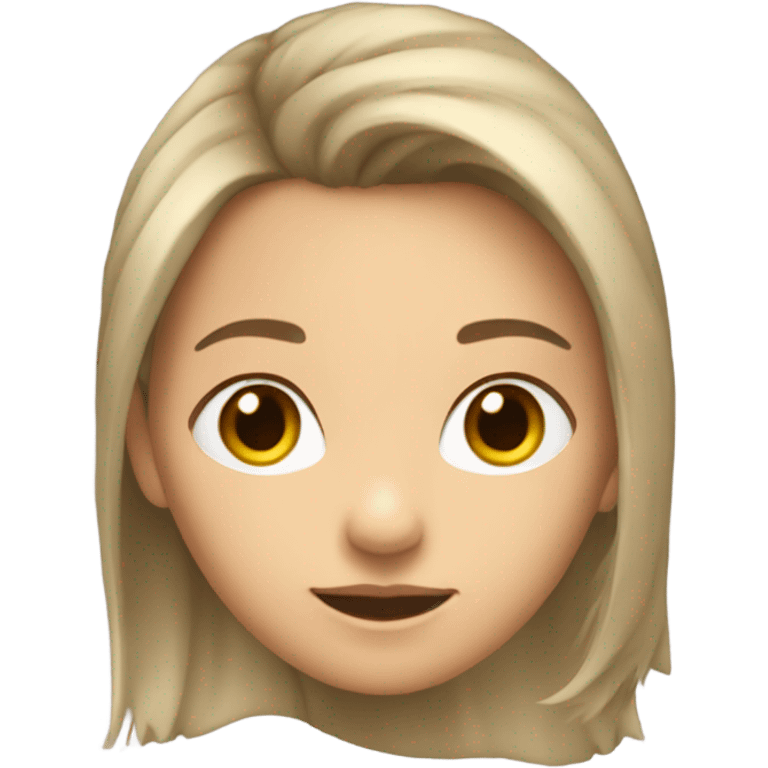 Girl turned around emoji