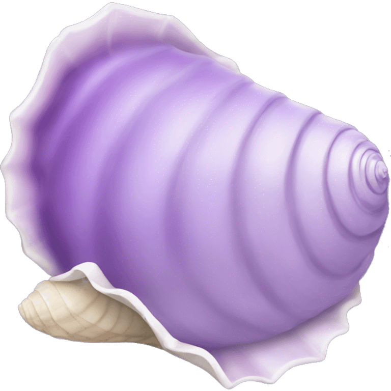 Lilac sea shell emoji