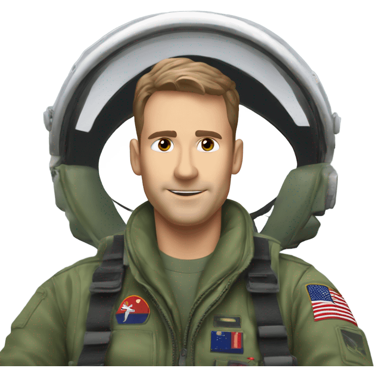 Martin Apprich sitting in F-18 hornet emoji