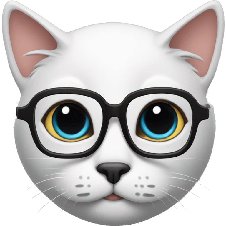 Cat with glasses emoji