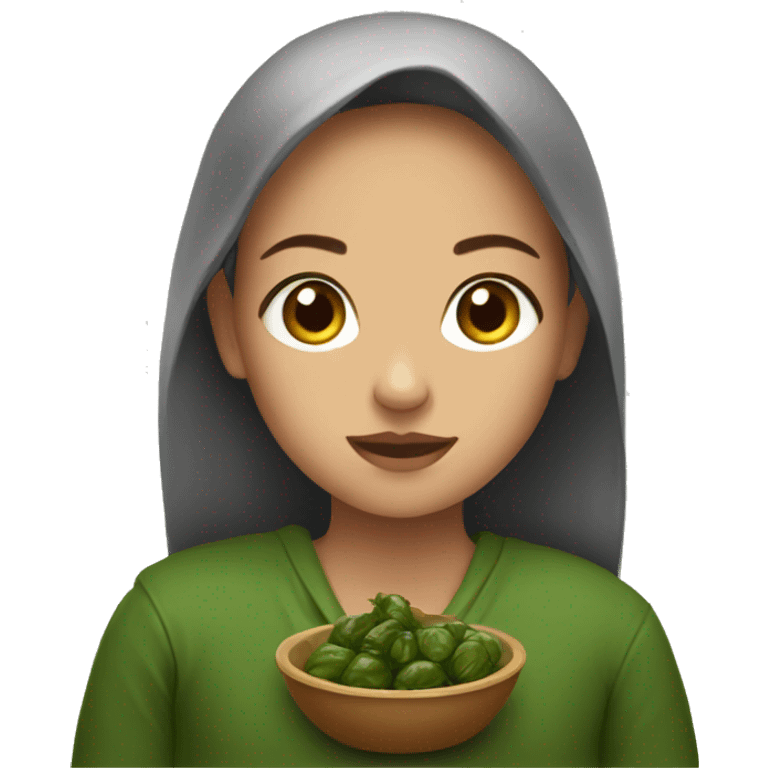 Girl with dolma emoji