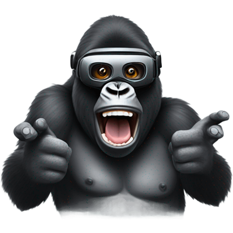 Gorilla tag gorilla with vr headset emoji