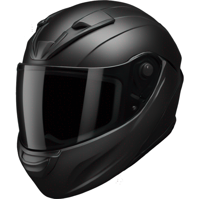 Black motorcycle helmet profile scorpion emoji