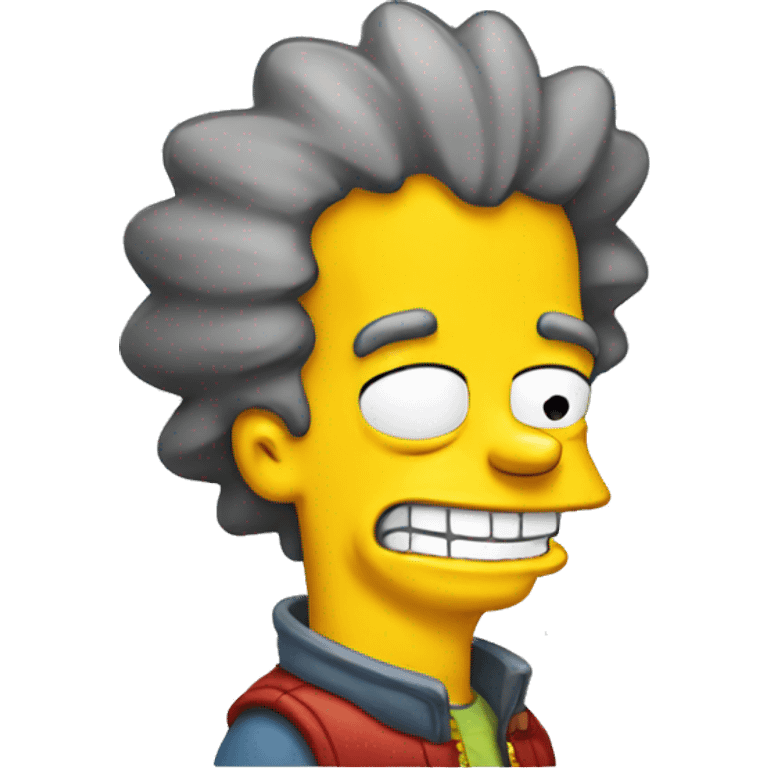 bart simpson smiling emoji