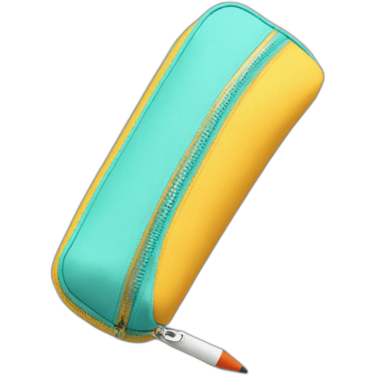 pencil case with zipper emoji