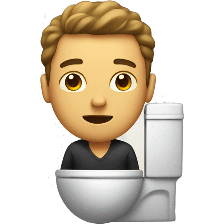 Man in a toilet  emoji