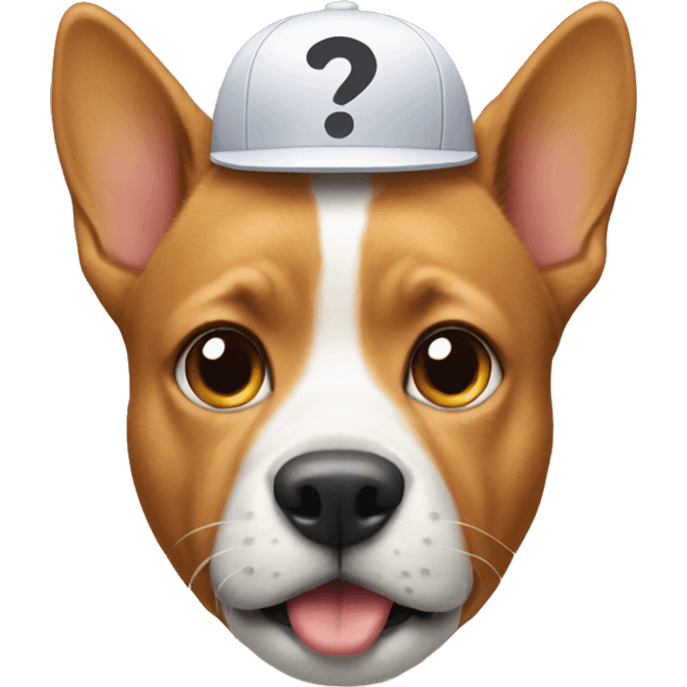 Dog with cat on its head emoji