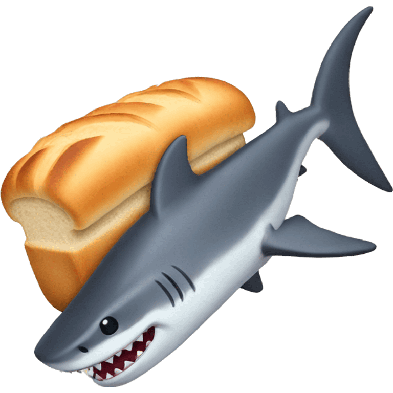 Bread shark emoji