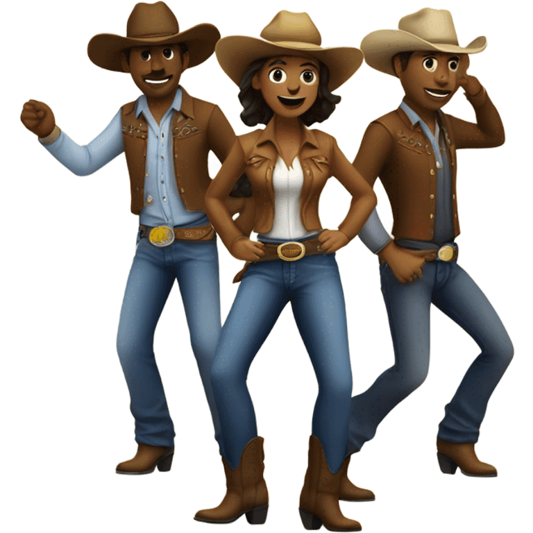 Line dancing emoji