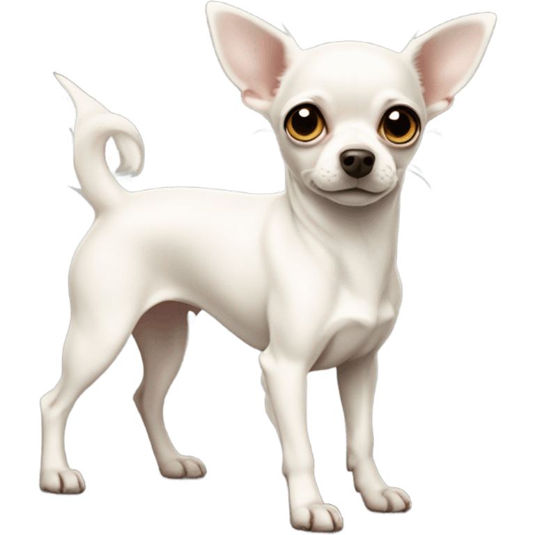 White chihuahua  emoji