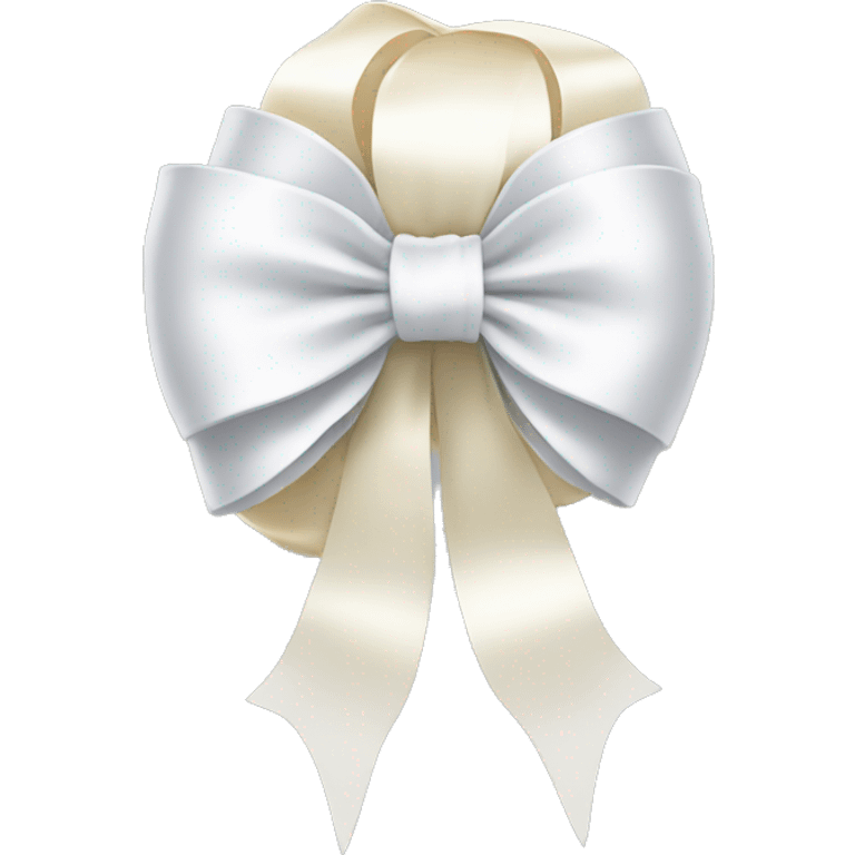 white coquette bow emoji