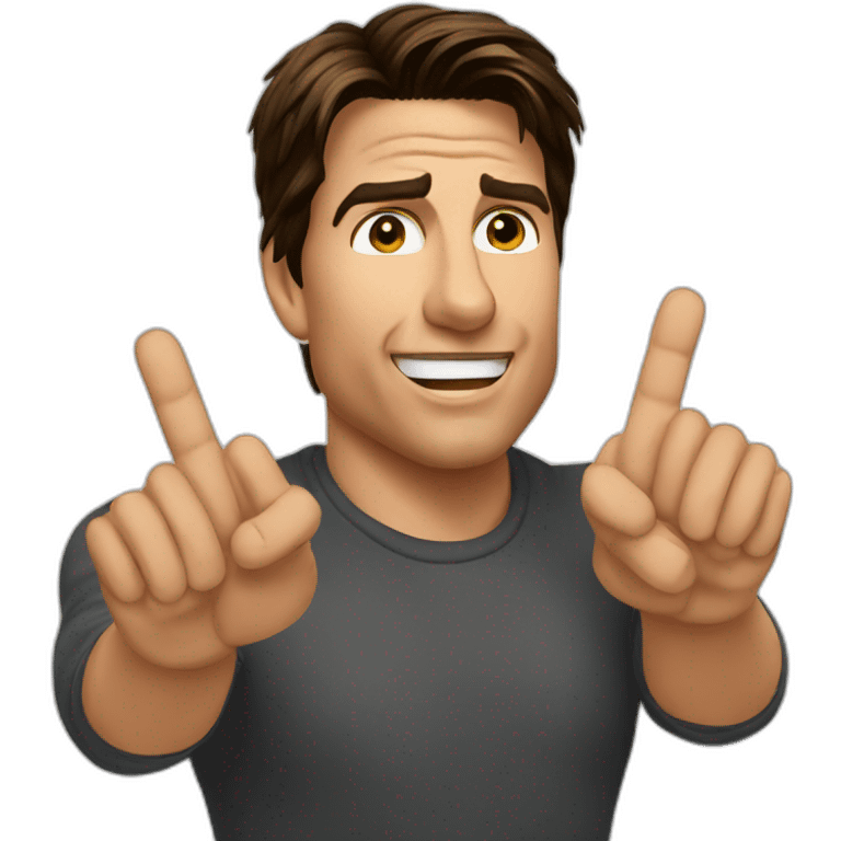 Tom cruise ok sign emoji