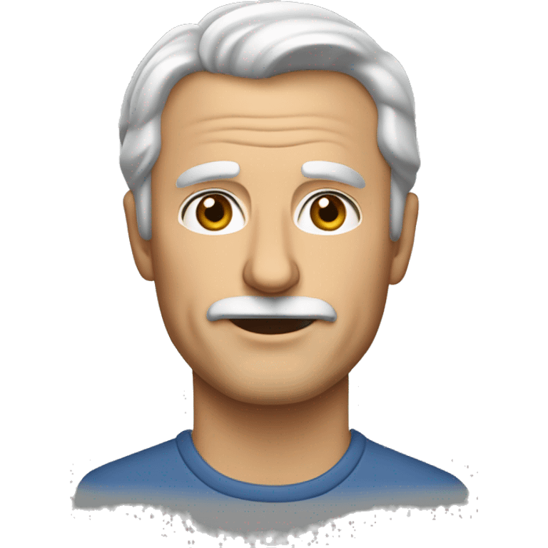 Insipired middle aged white man emoji