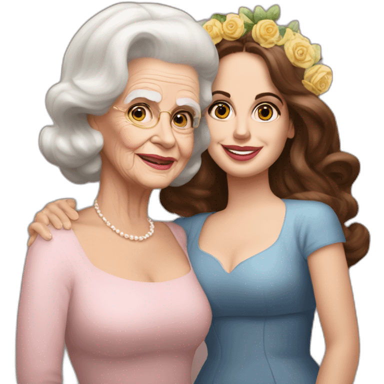 Lana del Rey & grand ma best fruends emoji