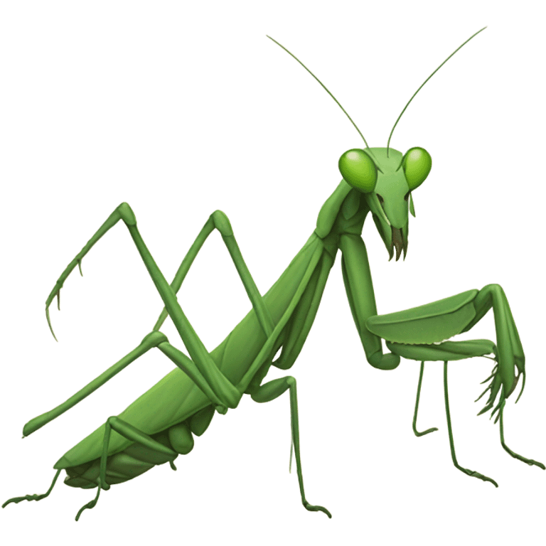 A praying mantis  emoji