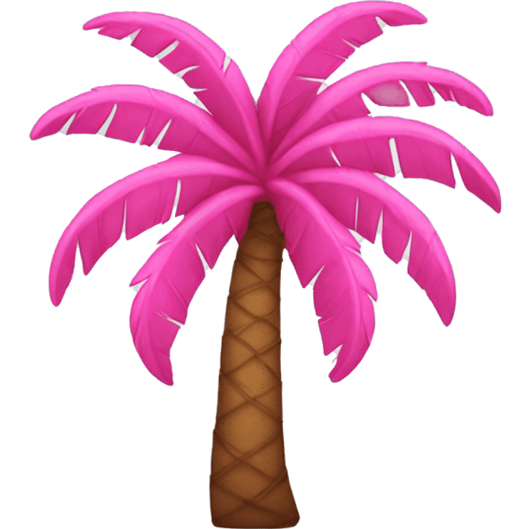 Pink palm tree emoji