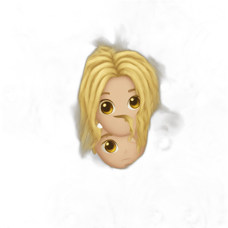 Blonde dreads locks emoji