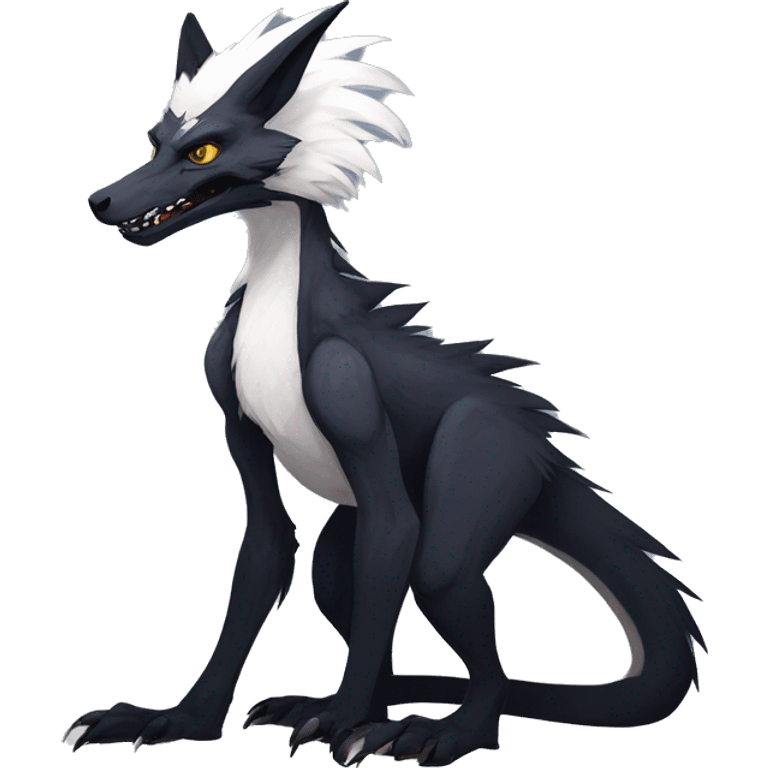 Cool Edgy Modern Vernid-Sergal species by LiLaiRa full body emoji