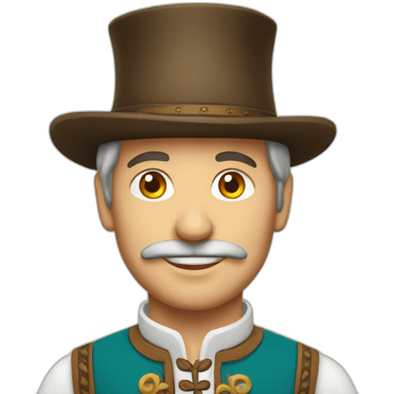 Bavarian man in traditional clothing emoji