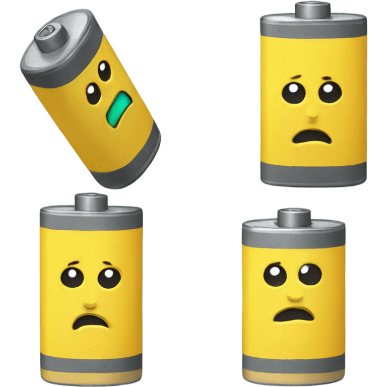 Yellow Sad battery  emoji