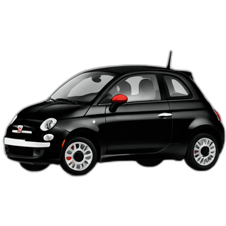 black 2010’s fiat 500 emoji