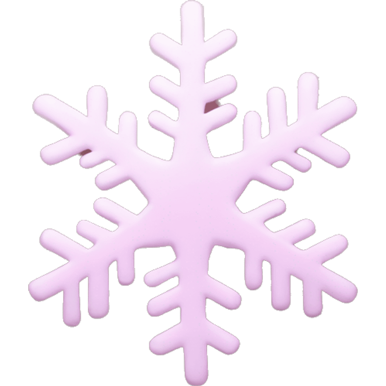 pastel pink snowflake  emoji