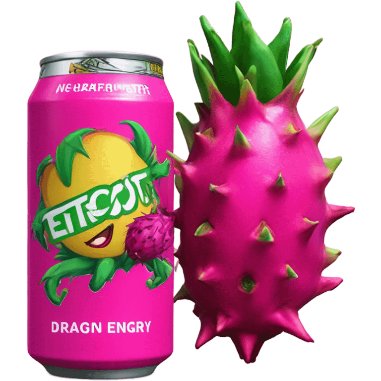 Dragonfruit & Dragon Energy Drink  emoji