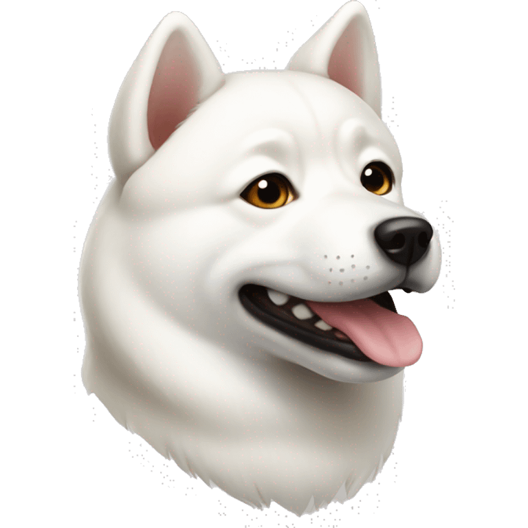 White Shiba Inu  emoji