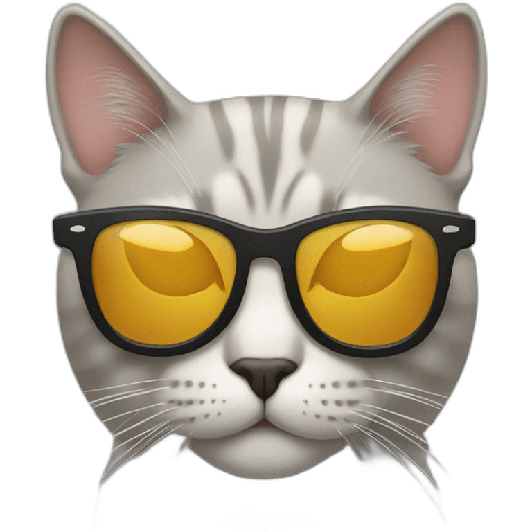 Cat with sunglasses emoji