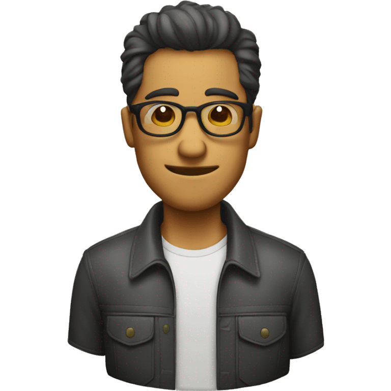 Hombre con lentes  emoji