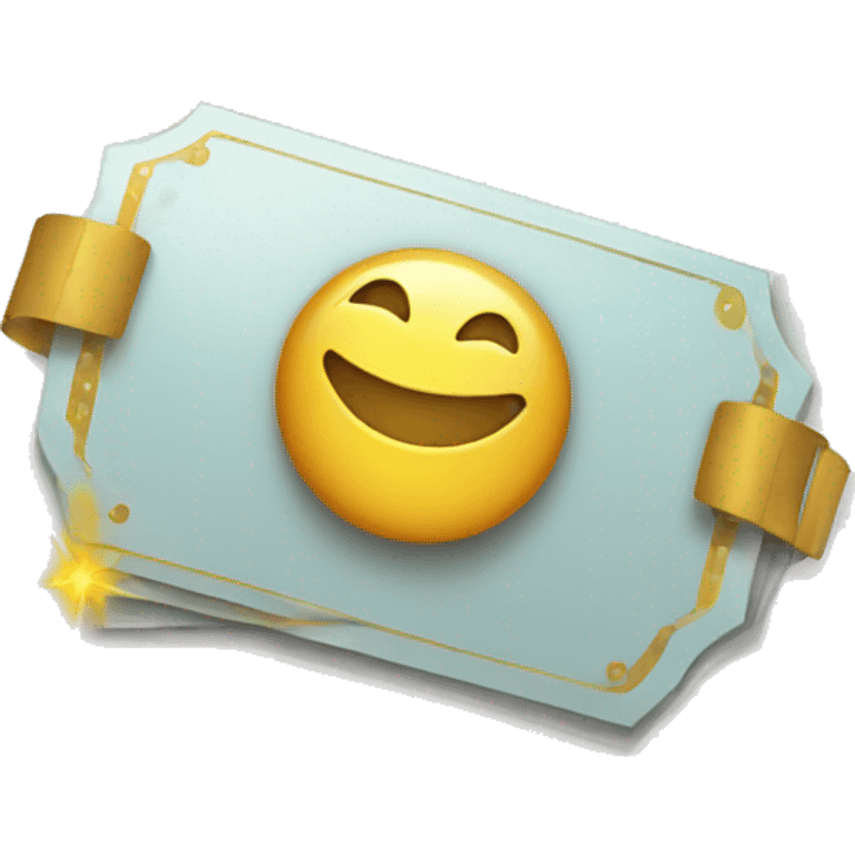 shining ticket emoji