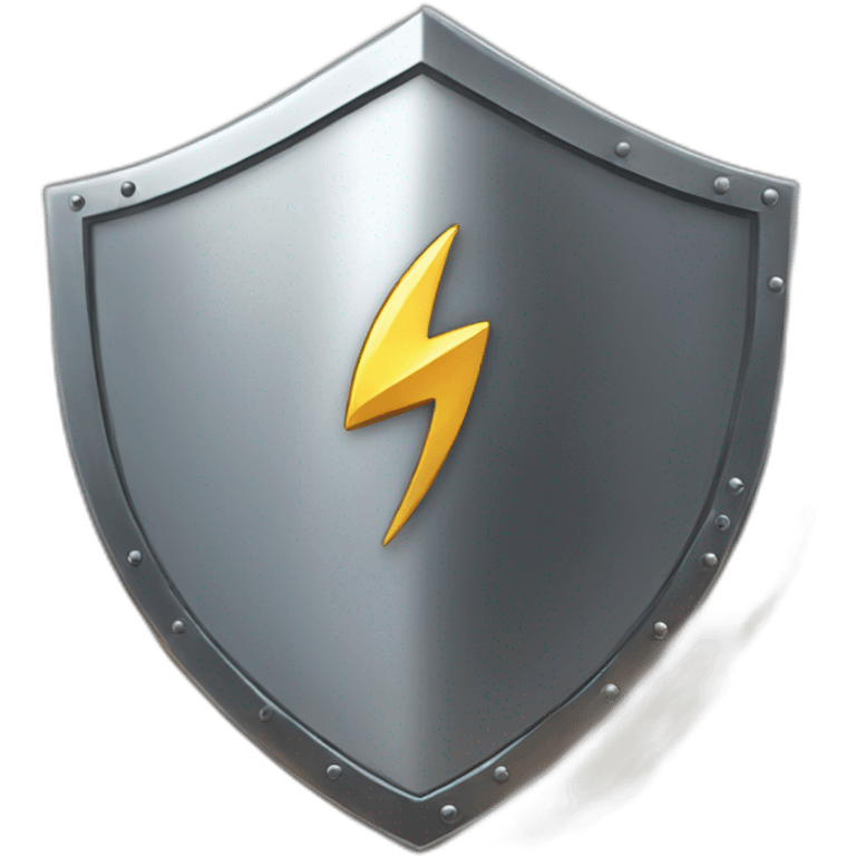 shield rocket flash lightning logo emoji