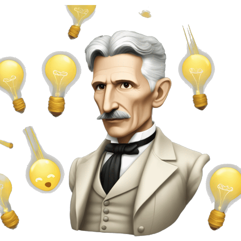 Nikola Tesla in 8k emoji