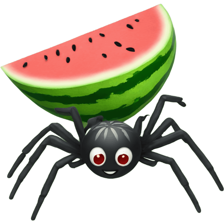 Spider as a watermelon  emoji