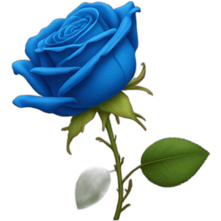 Rose bleu électrique emoji