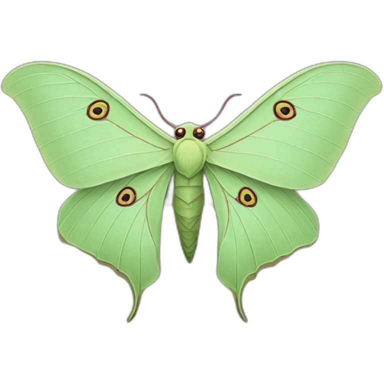 luna moth emoji