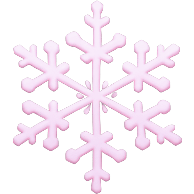 pastel pink snowflake  emoji