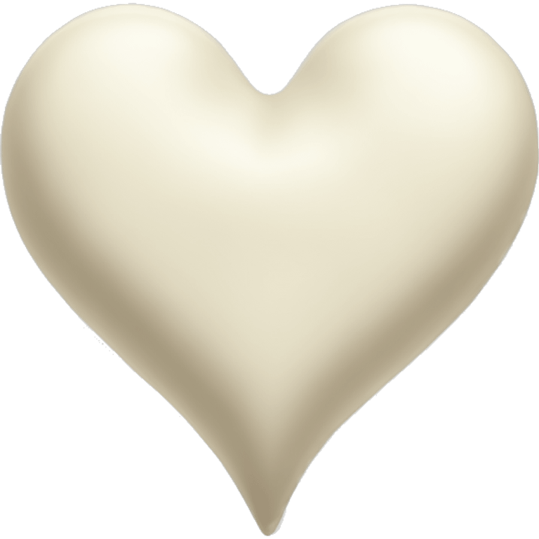 Ivory heart emoji