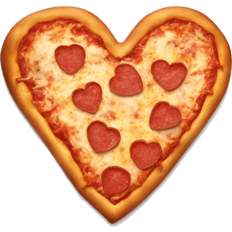 Heart shaped pizza  emoji