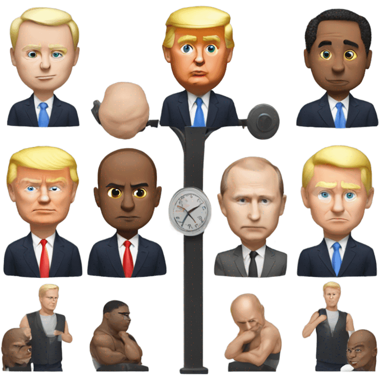 Trump Putin gym  emoji