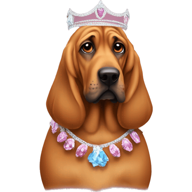 Beauty pageant bloodhound  emoji